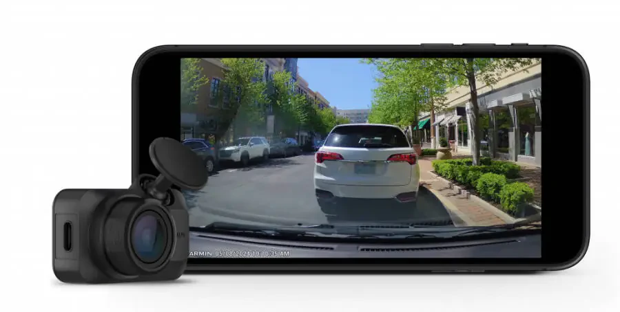 Garmin Dash Cam™ Mini 3, 140 daraja ko‘rish maydoni, o‘rnatilgan Clarity™ polarizatori, ovoz bilan boshqariladigan, avtomatik yozish xususiyatiga ega juda ixcham 1080p HD Dash Cam - 4