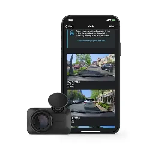 Garmin Dash Cam™ Mini 3, Ultracompact 1080p HD Dash Cam, 140 darajali ko'rish maydoni, o'rnatilgan Clarity™ Polarizer, ovozli boshqaruv, avtomatik yozuv - 1