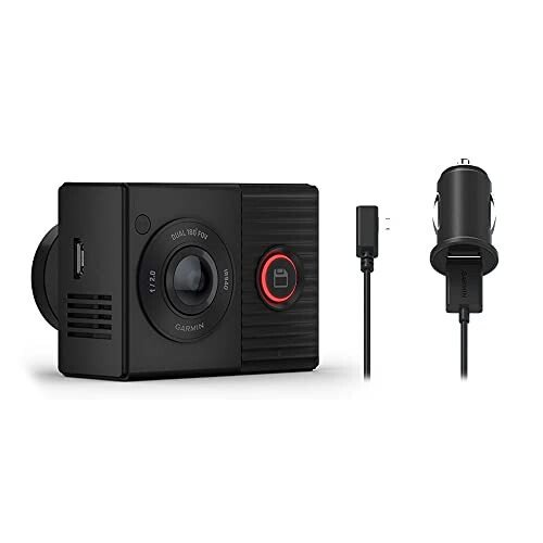 Garmin Dash Cam Tandem, Front and Rear Dual-Lens Dash Camera with Interior Night Vision, Two 180-degree Lenses, Front-Facing Lens with 1440p, Interior-Facing Lens with 720p - 2