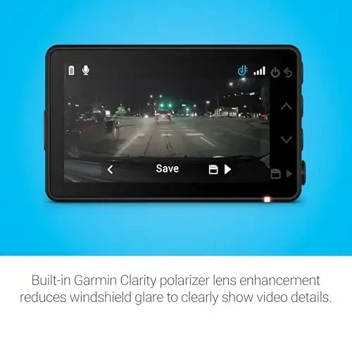 Garmin Dash Cam™ X110, компактная видеорегистратор 1080p HD с углом обзора 140 градусов, встроенный поляризатор Clarity™, голосовое управление, GPS, дисплей 2,4 дюйма, автоматическая запись - 4