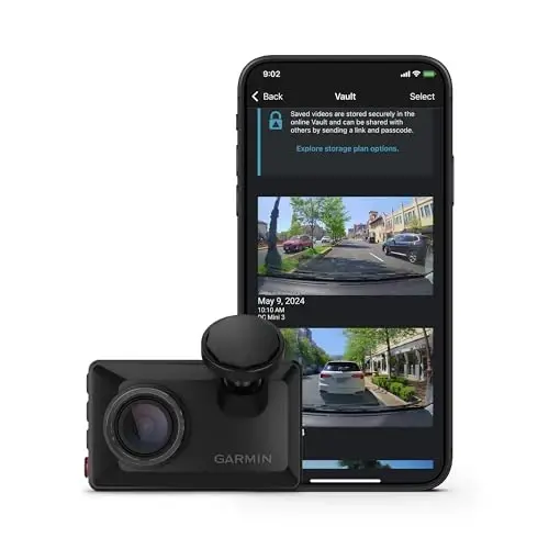 Garmin Dash Cam™ X210, Compact 1440p HD Dash Cam with a 140-degree Field of View, Built in Clarity™ Polarizer, Voice Controlled, GPS, 2.4” Display, Automatic Recording - 2