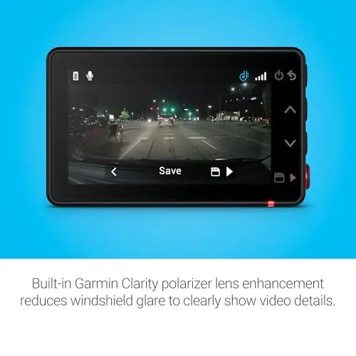 Garmin Dash Cam™ X210, ixcham 1440p HD Dash Cam, 140 darajali ko'rish maydoni, o'rnatilgan Clarity™ Polarizer, ovozli boshqaruv, GPS, 2.4” displey, avtomatik yozuv - 4