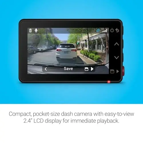 Garmin Dash Cam™ X210, компактная HD-видеокамера 1440p с углом обзора 140 градусов, встроенным поляризатором Clarity™, голосовым управлением, GPS, дисплеем 2,4 дюйма, автоматической записью - 5