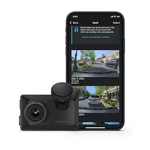 Garmin Dash Cam™ X310, Compact 4k Ultra HD Touchscreen Dash Cam with a 140-degree Field of View, Built in Clarity™ Polarizer, Voice Controlled, GPS, 2.4” Display, Automatic Recording - 1