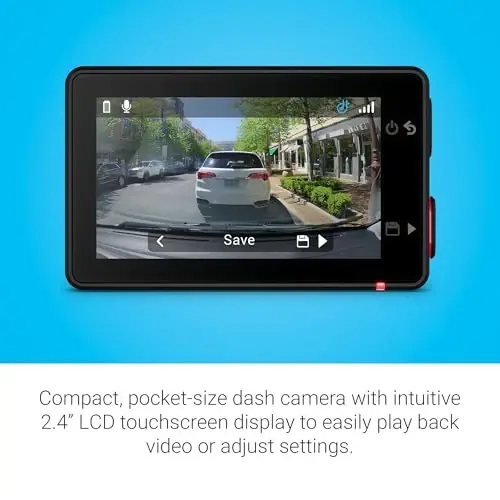 Garmin Dash Cam™ X310, Compact 4k Ultra HD Touchscreen Dash Cam with a 140-degree Field of View, Built in Clarity™ Polarizer, Voice Controlled, GPS, 2.4” Display, Automatic Recording - 5