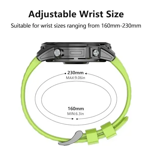 Garmin Enduro 3 2/Fenix 8/tactix 8 AMOLED 51mm/Fenix 7X/6X, 26mm Quickfit Sprot Watch Strap Replacement for Fenix 7X pro sapphire solar/6X pro/5X/5X plus/epix Pro/Descent Mk2i uchun silikon tasma - 2