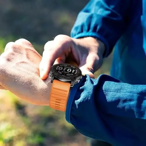 Garmin Enduro 3 2/Fenix 8/tactix 8 AMOLED 51mm/Fenix 7X/6X, 26mm Quickfit Sprot Watch Strap uchun silikon tasma Fenix 7X pro sapphire solar/6X pro/5X/5X plus/epix Pro/Descent Mk2i uchun almashtirish - 5