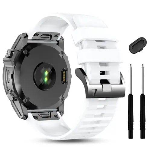 Garmin Enduro 3 2/Fenix 8/tactix 8 AMOLED 51mm/Fenix 7X/6X, 26mm Quickfit Sprot Watch Strap uchun silikon tasma Fenix 7X pro sapphire solar/6X pro/5X/5X plus/epix Pro/Descent Mk2i uchun almashtirish 