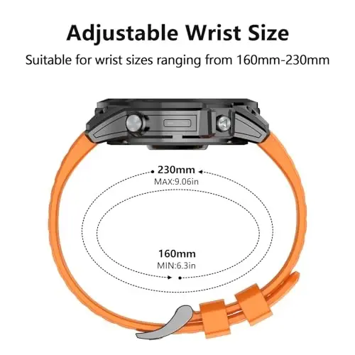 Silicone Band for Garmin Enduro 3 2/Fenix 8 pro/tactix 8 AMOLED 51mm/Fenix 7X/6X pro sapphire solar/5X plus, 26mm Quickfit Sprot Watch Strap Replacement for Descent Mk2i/3i/epix Pro/quatix 8 51mm - 2