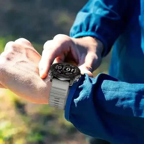 Garmin Enduro 3 2/Fenix 8/tactix 8 AMOLED 51mm/Fenix 7X/6X uchun silikon tasma, 26mm Quickfit Sprot Watch Fenix 7X pro sapphire solar/6X pro/5X/5X plus/epix Pro/Descent Mk2i uchun almashtirish - 5