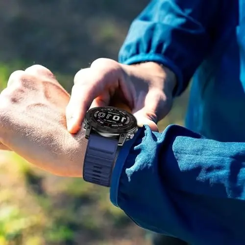 Garmin Enduro 3 2/Fenix 8/tactix 8 AMOLED 51mm/Fenix 7X/6X uchun silikon tasma, 26mm Quickfit Sprot Watch Fenix 7X pro sapphire solar/6X pro/5X/5X plus/epix Pro/Descent Mk2i uchun tasmalar - 5