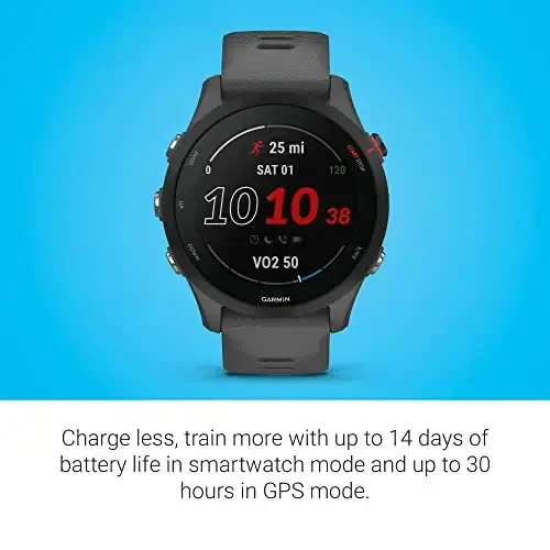 Garmin Forerunner® 255, GPS Running Smartwatch, Advanced Insights, Long-Lasting Battery, Slate Gray - 3