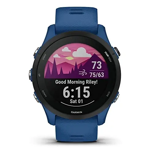 Garmin Forerunner® 255, GPS yugurish uchun aqlli soat, ilg'or tushunchalar, uzoq muddatli batareya, Tidal Blue - 2