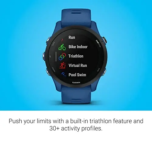Garmin Forerunner® 255, GPS yugurish uchun aqlli soat, ilg'or tushunchalar, uzoq muddatli batareya, Tidal Blue - 5