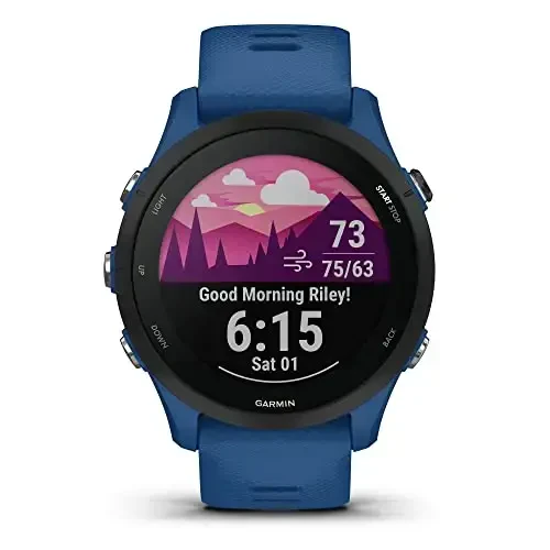 Garmin Forerunner® 255, GPS Running Smartwatch, Advanced Insights, Long-Lasting Battery, Tidal Blue - 2