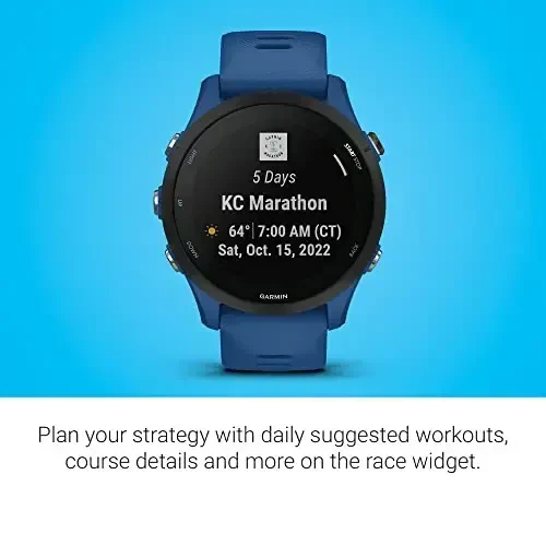 Garmin Forerunner® 255, GPS Running Smartwatch, Advanced Insights, Long-Lasting Battery, Tidal Blue - 6