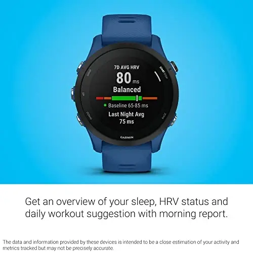 Garmin Forerunner® 255, GPS Running Smartwatch, Advanced Insights, Long-Lasting Battery, Tidal Blue - 4