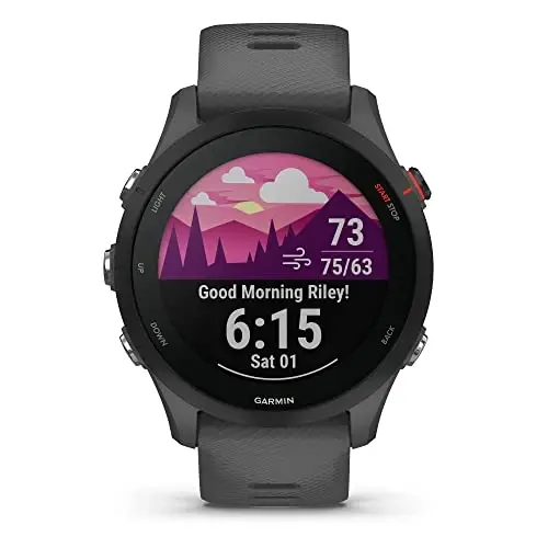Garmin Forerunner® 255, GPS Running Smartwatch, Advanced Insights, Long-Lasting Battery, Slate Gray - 2