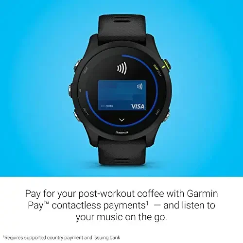 Garmin Forerunner® 255 Music, GPS bilan ishlaydigan aqlli soat, musiqa, ilg'or tushunchalar, uzoq muddatli batareya, qora - 010-02641-20 - 5