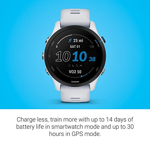 Garmin Forerunner® 255 Music, GPS Running Smartwatch with Music, Advanced Insights, Long-Lasting Battery, White - 3