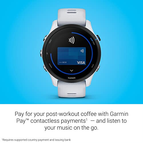 Garmin Forerunner® 255 Music, GPS yugurish aqlli soati musiqa bilan, ilg'or ma'lumotlar, uzoq muddatli batareya, oq - 5