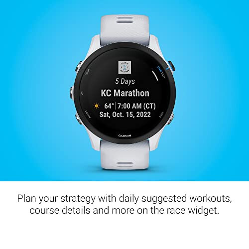 Garmin Forerunner® 255 Müzik, GPS Koşu Akıllı Saati Müzik, Gelişmiş Bilgiler, Uzun Ömürlü Pil, Beyaz - 6