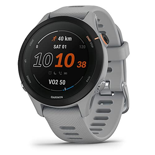 Garmin Forerunner® 255S, Kichik GPS Yugurish Aqlli Soati, Ilg'or Ma'lumotlar, Uzoq Davom etadigan Batareya, Kukun Kulrang, 41 MM - 1