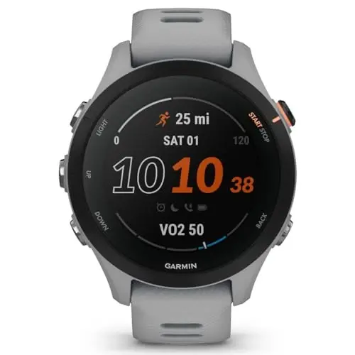 Garmin Forerunner® 255S, Smaller GPS Running Smartwatch, Advanced Insights, Long-Lasting Battery, Powder Gray - 2