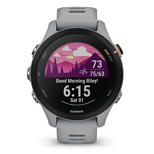 Garmin Forerunner® 255S, Smaller GPS Running Smartwatch, Advanced Insights, Long-Lasting Battery, Powder Gray, 41 MM - 2