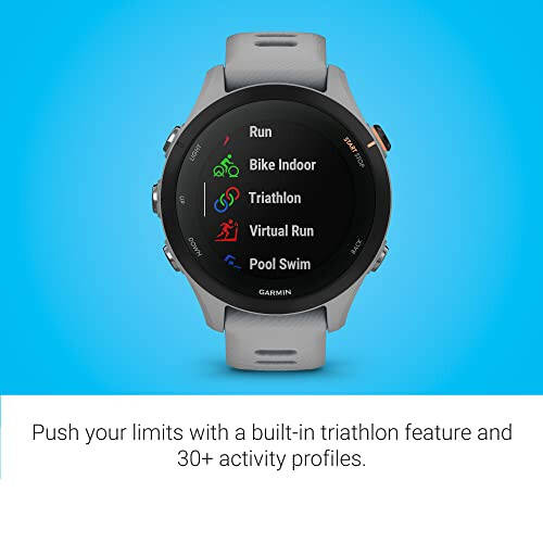 Garmin Forerunner® 255S, Smaller GPS Running Smartwatch, Advanced Insights, Long-Lasting Battery, Powder Gray, 41 MM - 5