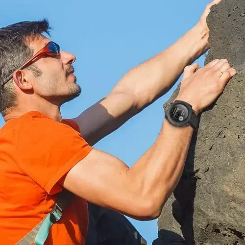 Garmin Instinct 2 Solar, 22mm ga mos keladigan Bolesi Alpine Loop Naylon soat tasmasi. Yumshoq, nafas oluvchi, sozlanuvchi, C-ilyqasi bilan sportga almashtirish tasmasi. Instinct Solar/Tactical/Esports/Tide erkaklar va ayollar uchun. - 5