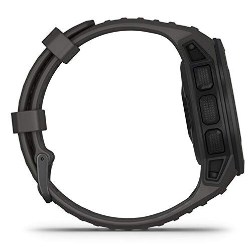 Garmin Instinct, Прочные наручные часы для активного отдыха с GPS, функциями Glonass и Galileo, мониторингом сердечного ритма и 3-осевым компасом, Графитовый - 6