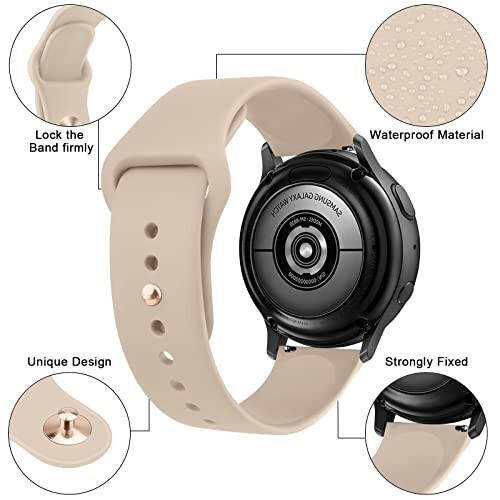 Garmin Venu Sq Saat Kayışı için Amzpas, 20mm Hızlı Çıkarma Saat Kayışları Yumuşak Silikon Spor Kayışı Garmin Venu Sq/Venu Sq 2/Venu Sq Music/Venu Akıllı Saat için - 23