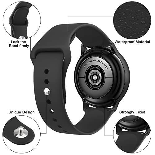 Garmin Venu Sq Saat Kayışı için Amzpas, 20mm Hızlı Çıkarma Saat Kayışları Yumuşak Silikon Spor Kayışı Garmin Venu Sq/Venu Sq 2/Venu Sq Music/Venu Akıllı Saat için - 16