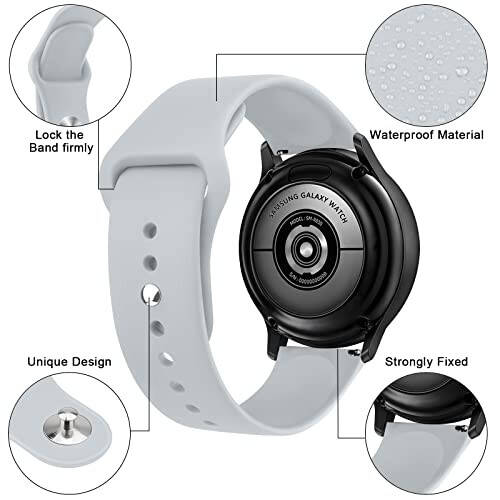 Garmin Venu Sq Saat Kayışı için Amzpas, 20mm Hızlı Çıkarma Saat Kayışları Yumuşak Silikon Spor Kayışı Garmin Venu Sq/Venu Sq 2/Venu Sq Music/Venu Akıllı Saat için - 9