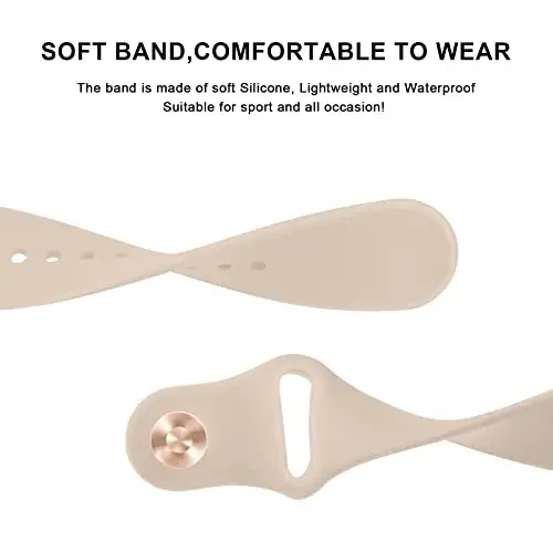 Amzpas for Garmin Venu Sq Watch Band, 20mm Quick Release Watch Bands Soft Silicone Sport Strap for Garmin Venu Sq/Venu Sq 2/Venu Sq Music/Venu Smartwatch - 3