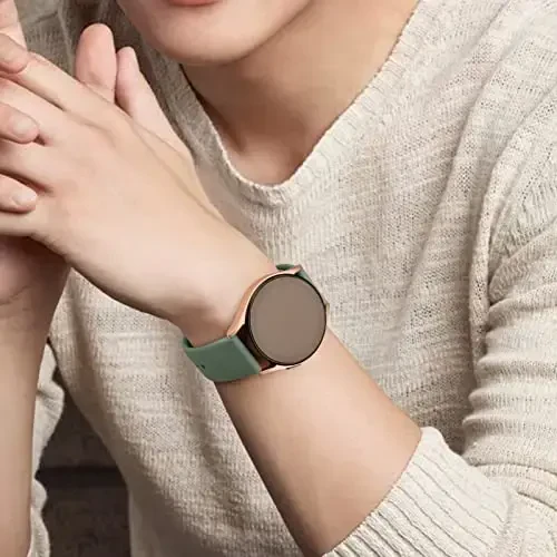 Amzpas Quick Release Watch Bands for Garmin Venu Sq/Venu Sq 2 - Soft Silicone Sport Strap, 20mm - 7