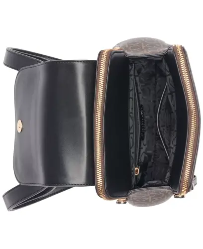 Garnet Signature Triple Compartment Backpack-Brown Khaki/Black - 5