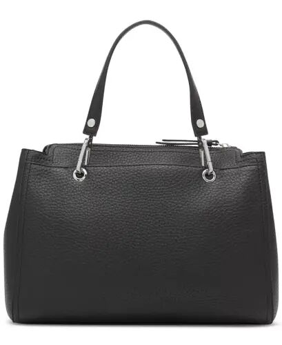 Garnet Triple Compartment Medium Satchel Bag - Black/silver - Calvin Klein (1)