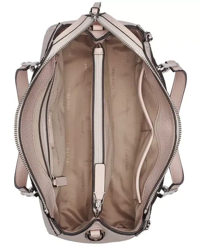 Garnet Triple Compartment Medium Satchel Bag - Petal - 4