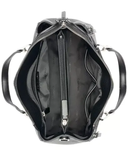 Garnet Triple Compartment Top Zipper Satchel - 4