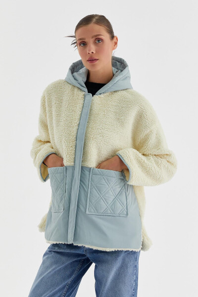 Garni Pocket Plush Jacket Mint - 4