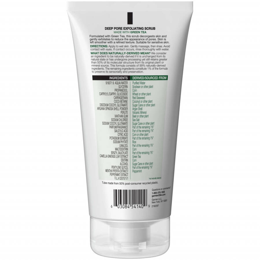 Garnier SkinActive Exfoliating Face Scrub with Green Tea, Oily Skin, 5 fl. oz. - 1