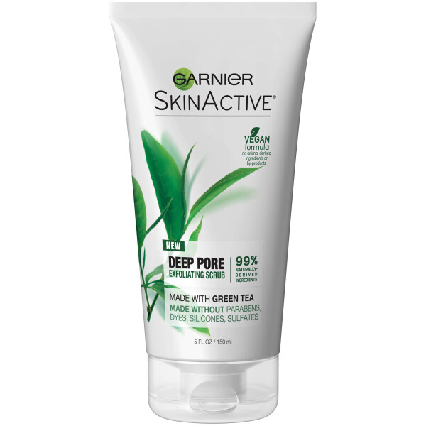 Garnier SkinActive Yeşil Çaylı Peeling Yüz Temizleyicisi, Yağlı Ciltler, 5 fl.oz. - 1