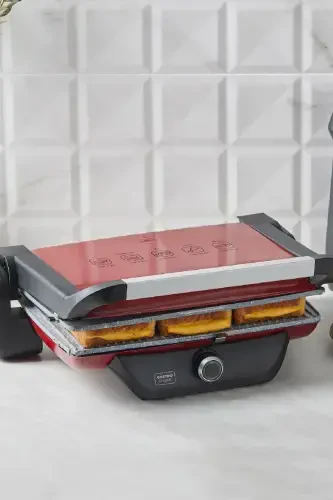 Gastro Classic Гриль и Тостер Красный 2000 Вт 6 Ломтей-Красный - 1