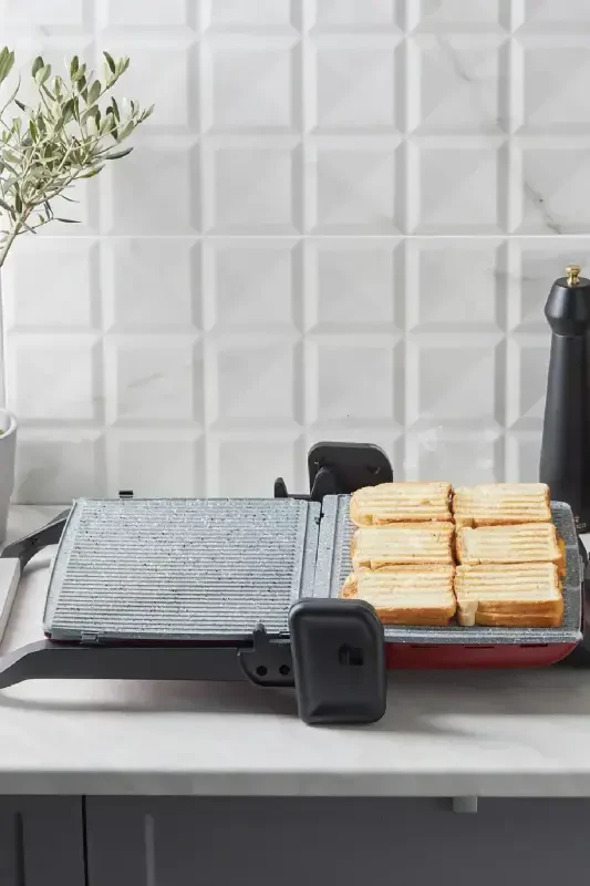 Gastro Classic Гриль и Тостер Красный 2000 Вт 6 Ломтей-Красный - 6