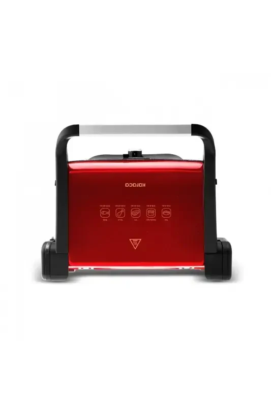 Gastro Classic Gril va Toster Qizarg'ish Qizil 2000 W 6 Bo'lak Sig'imli-Qizarg'ish Qizil - 2