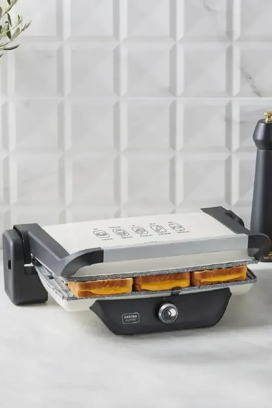 Gastro Classic Grill and Toaster Cream 2000 W 6 Slice Capacity - Cream - 3