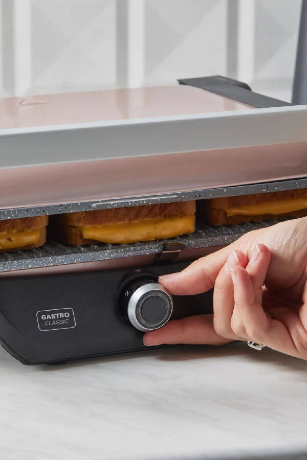 Gastro Classic Grill and Toaster Machine Rosegold - 10