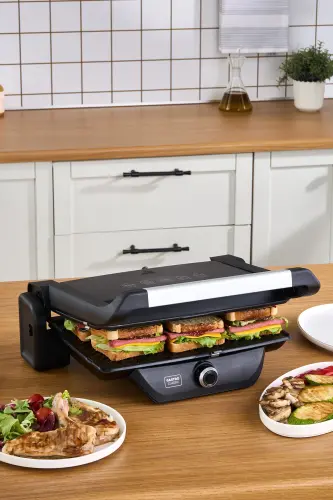 Gastro Classic Grill and Toaster Matte Black 6 Slice Capacity-Matte Black - KARACA (1)